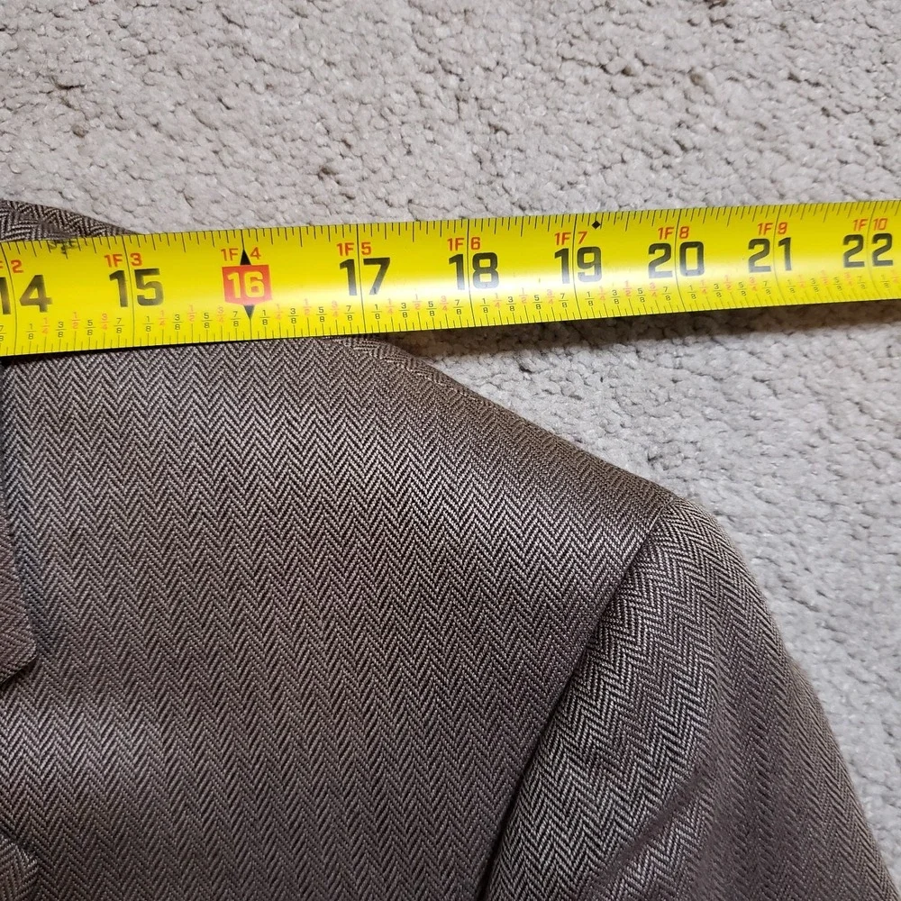 Jos A Bank 44R Silk Camel Hair‎ Blazer Sportcoat Suit Jacket Tan Herringbone